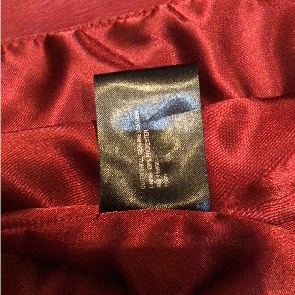 Final days - Monterey Bay Soft Red Leather Blazer Jacket - Picture 5 of 5